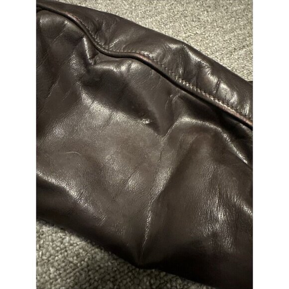 Vintage Schott 674 NYC Flight Bomber Leather Jacket w/ Quilted Lining Size 42 - Picture 12 of 12